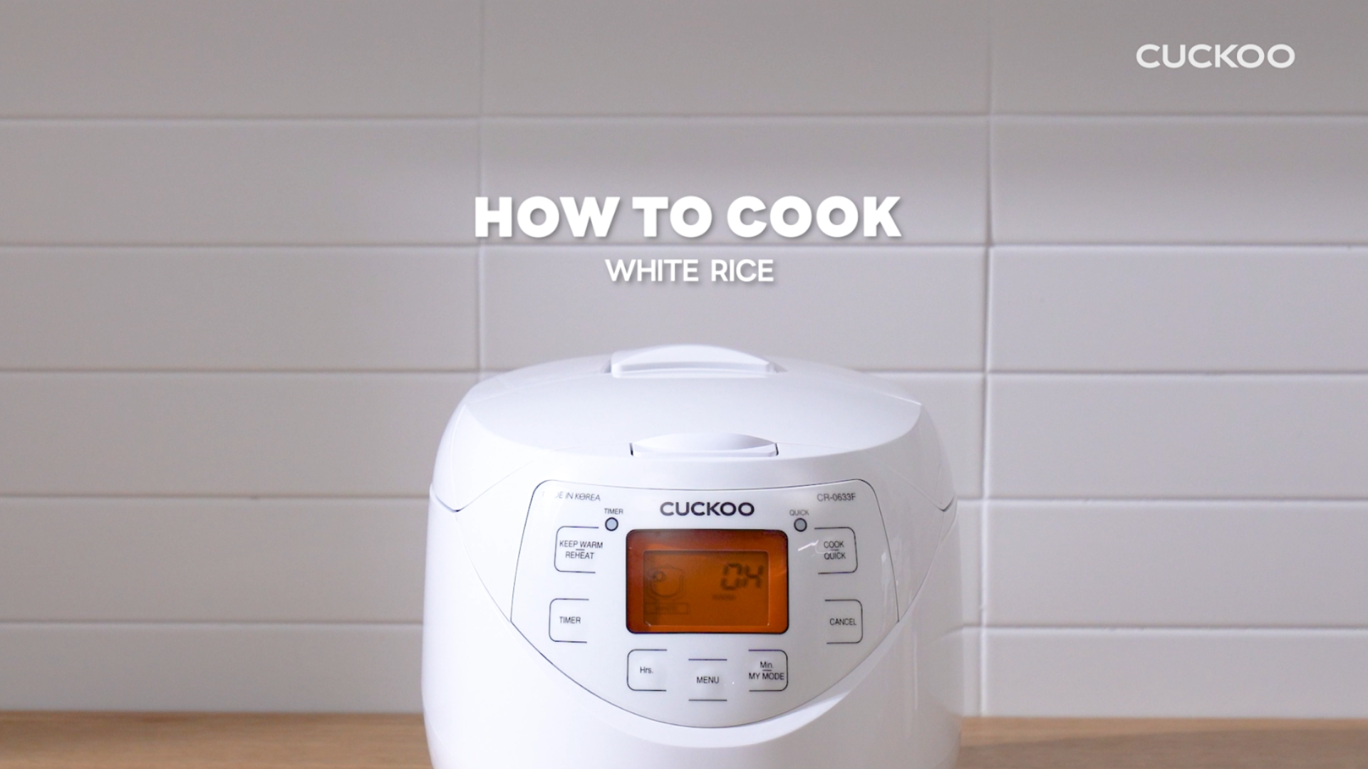 How to Cook White Rice CUCKOO Canada