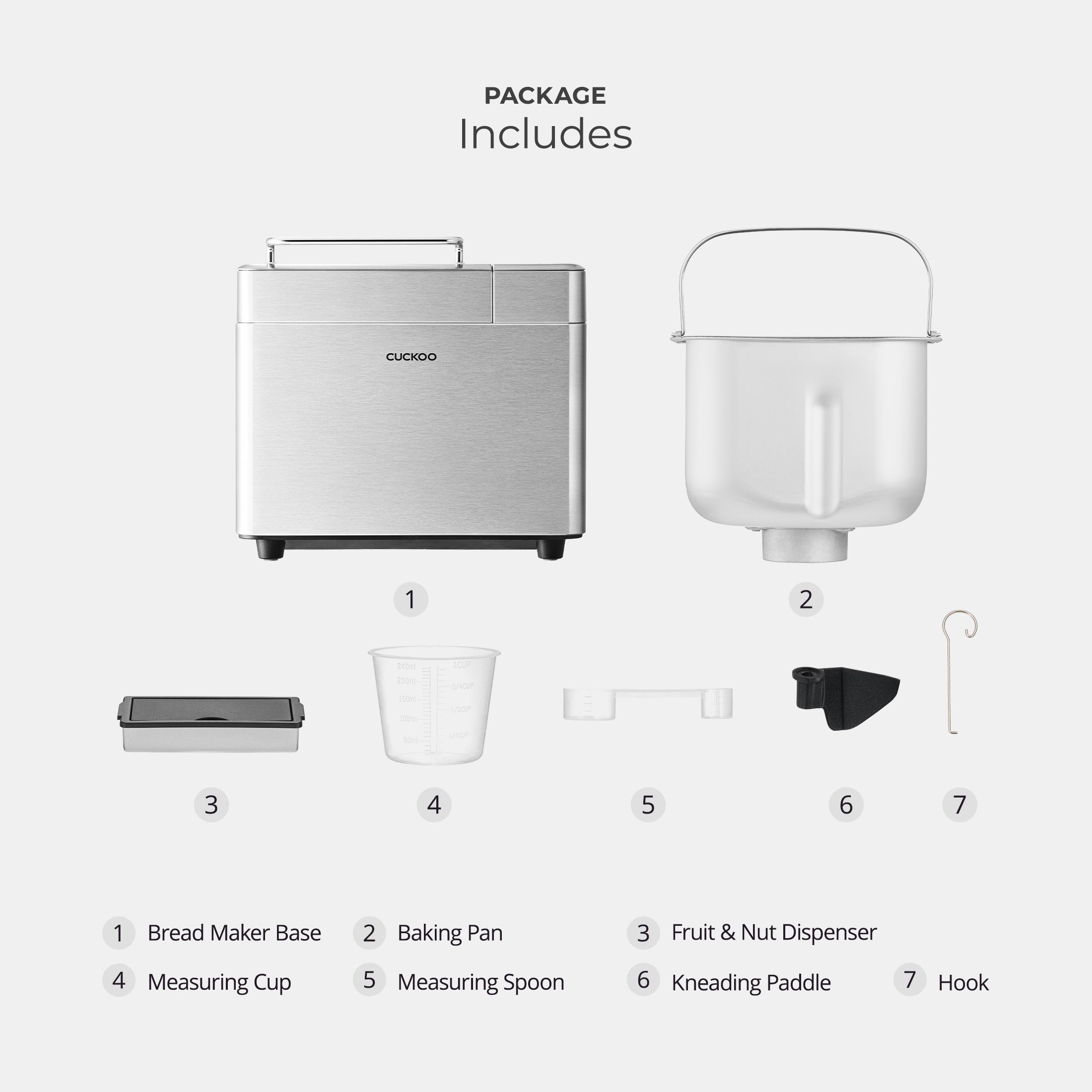 Machine Ă pain multifonctionnelle de 2 lb (CBM-AAB101S)