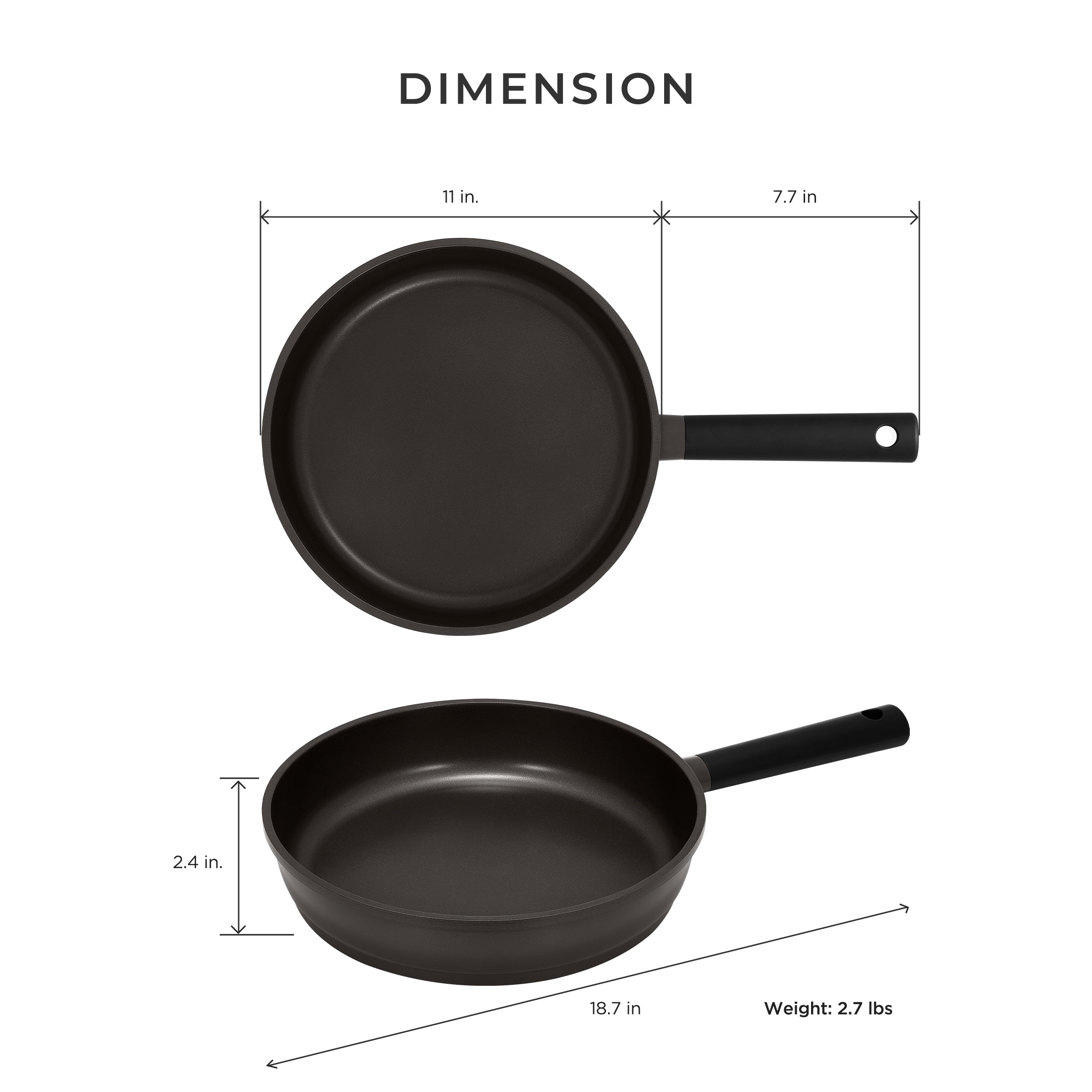 11 in Kyndell Induction Frying Pan (CFP-B2810HGB)
