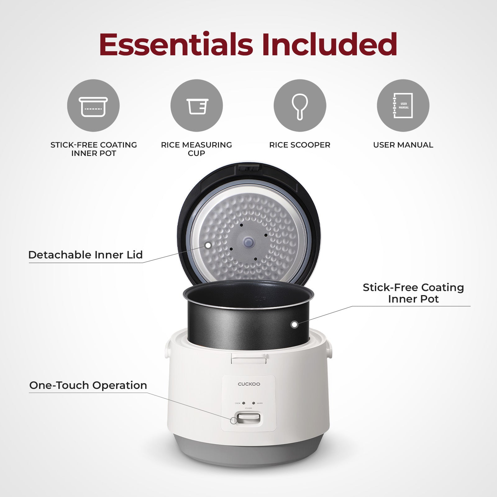 10-Cup Basic Rice Cooker (CR-1095)