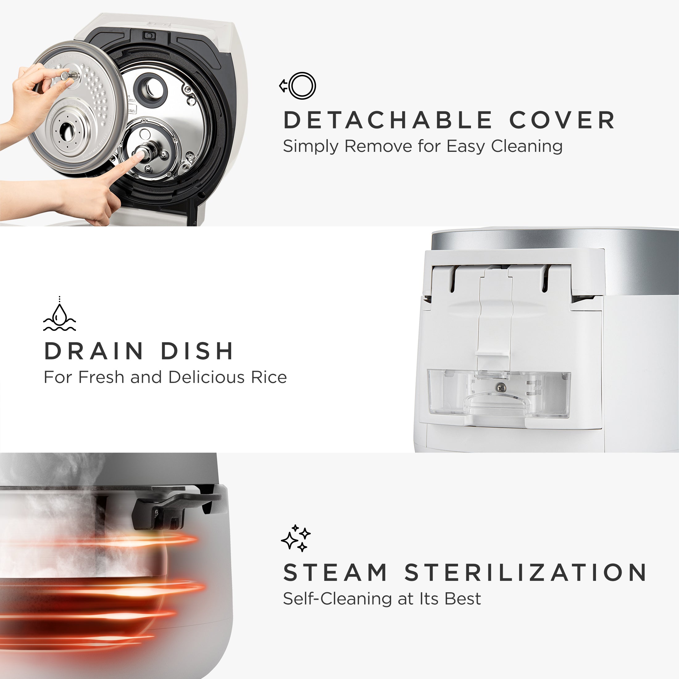 Cuiseur Ă riz Ă double pression IH 6 tasses (CRP-LHTR0609FW)