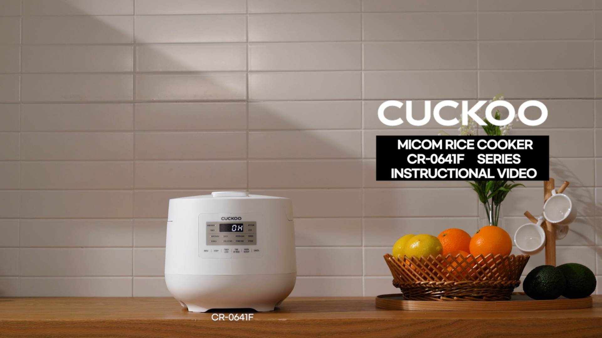 CR-0641F Rice Cooker Instructional Video