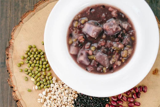 Purple Yam Barley Porridge