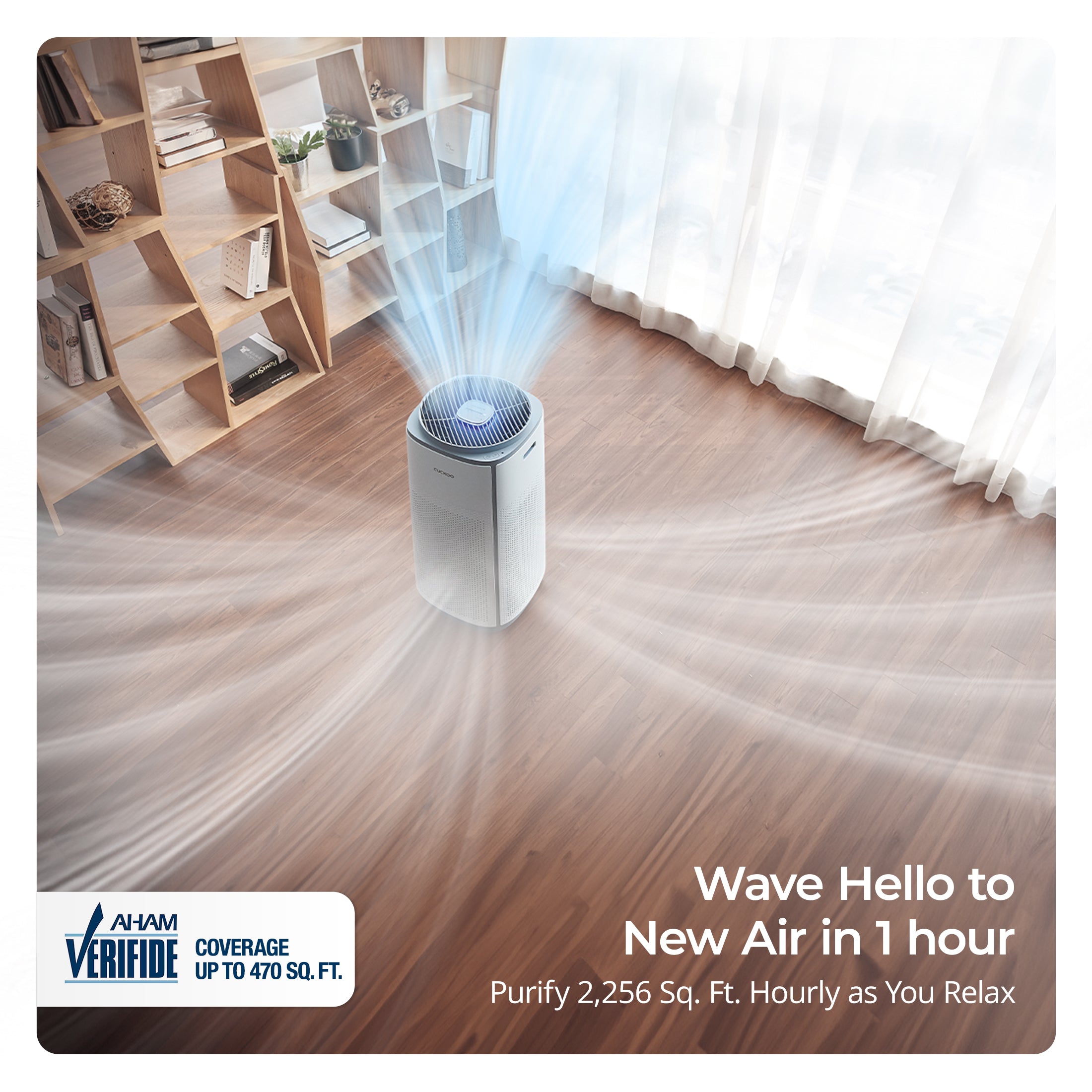 5-Stage Filtration H13 True HEPA Air Purifier (CAC-K1910FW)