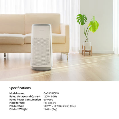 5-Stage Filtration H13 True HEPA Air Purifier (CAC-K1910FW)
