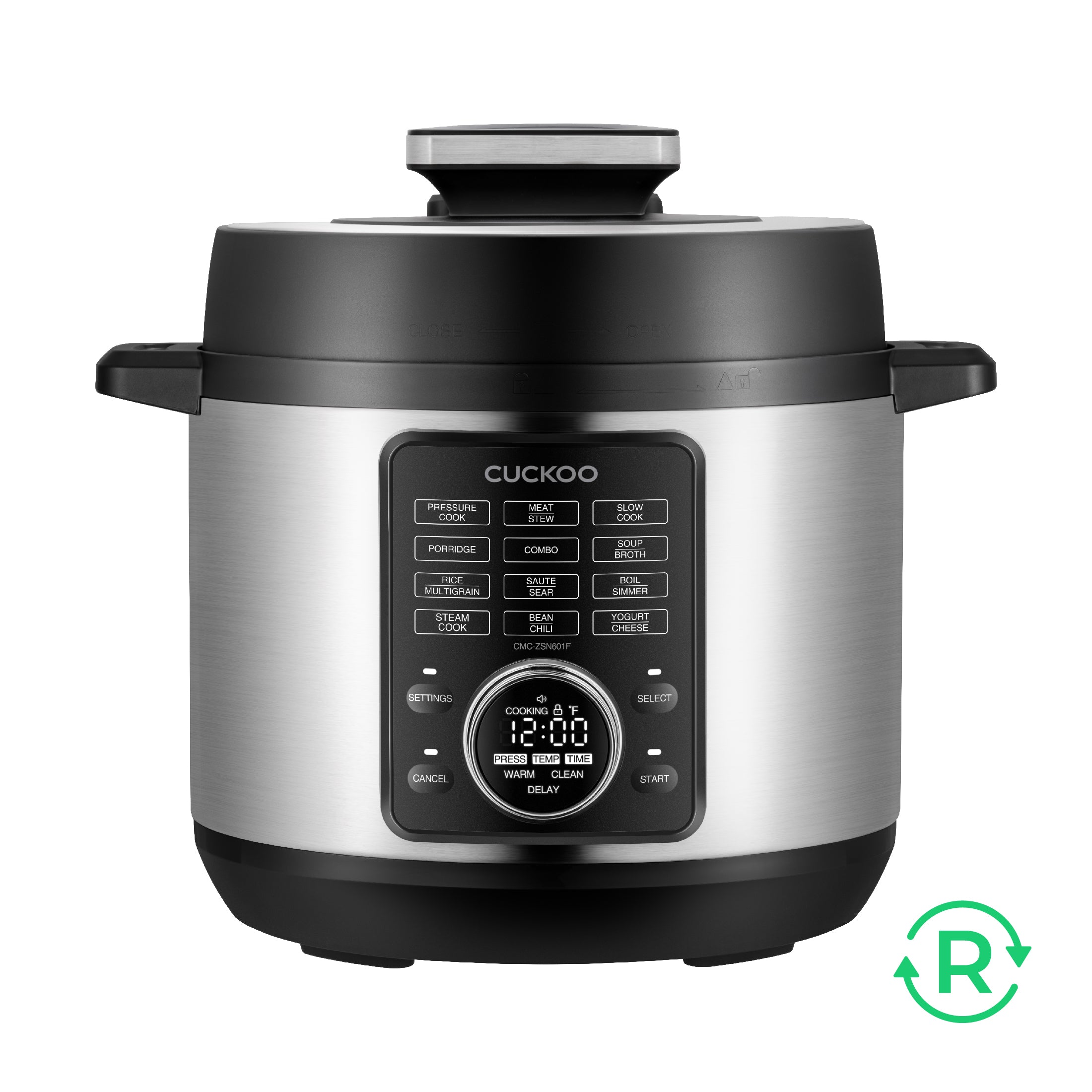 Refurbished B grade 6-Quart 8-in-1 Pressure Cooker (CMC-ZSN601F)