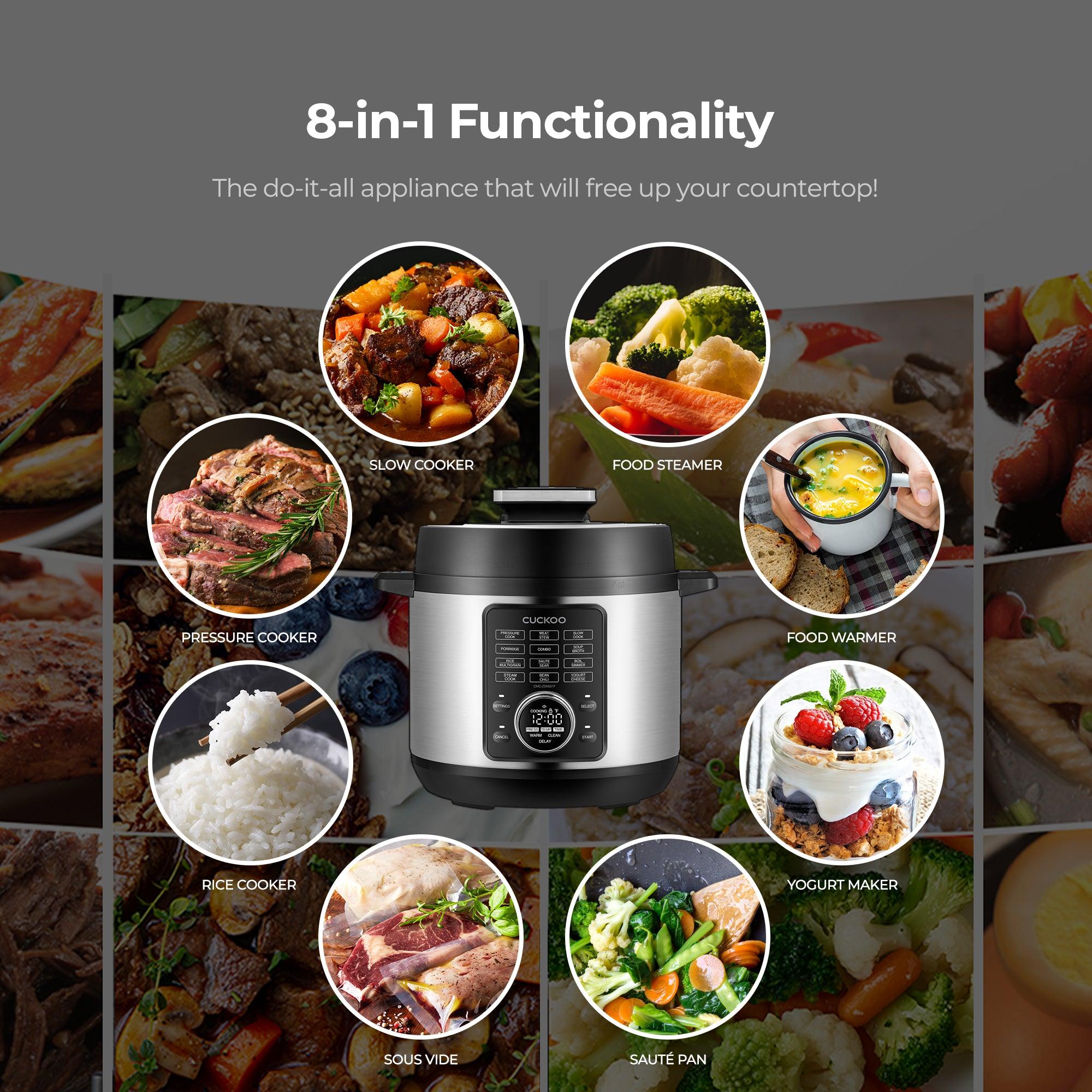 6-Quart 8-in-1 Pressure Cooker (CMC-ZSN601F)