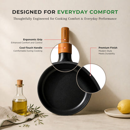 [NEW] Gourmet Ceramic-Coated Wok – 7" (COP-D1810B) / 10" (COP-D2610B)