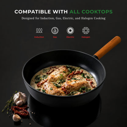 [NEW] Gourmet Ceramic-Coated Wok – 7" (COP-D1810B) / 10" (COP-D2610B)