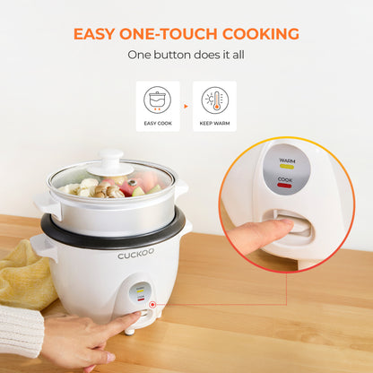 [NEW] 3-Cup One Touch Rice Cooker & Steamer (CR-0301C)