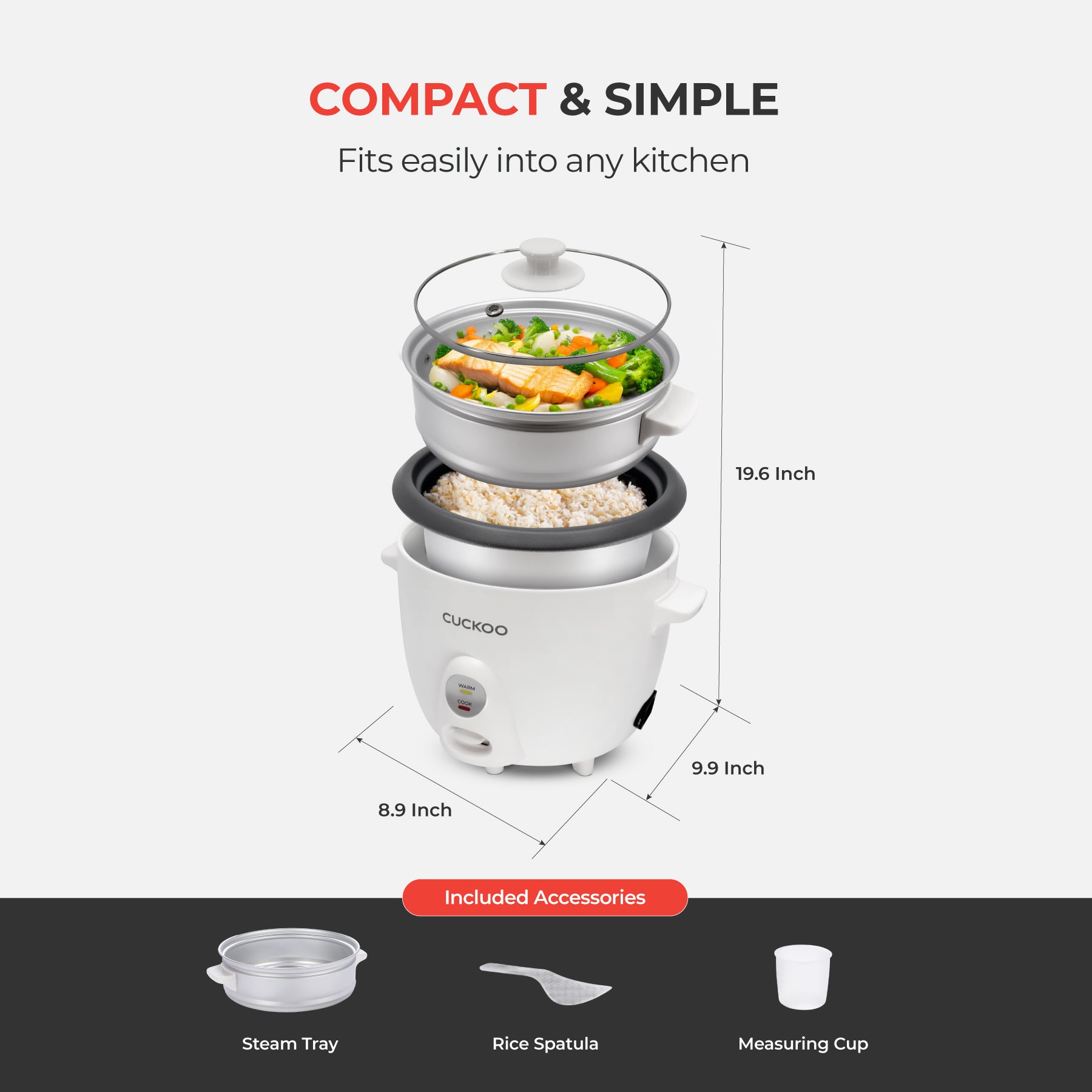 ☆New☆ Free Shipping☆ 6-Cup One Touch  Rice Cooker & Steamer (CR-0601C)