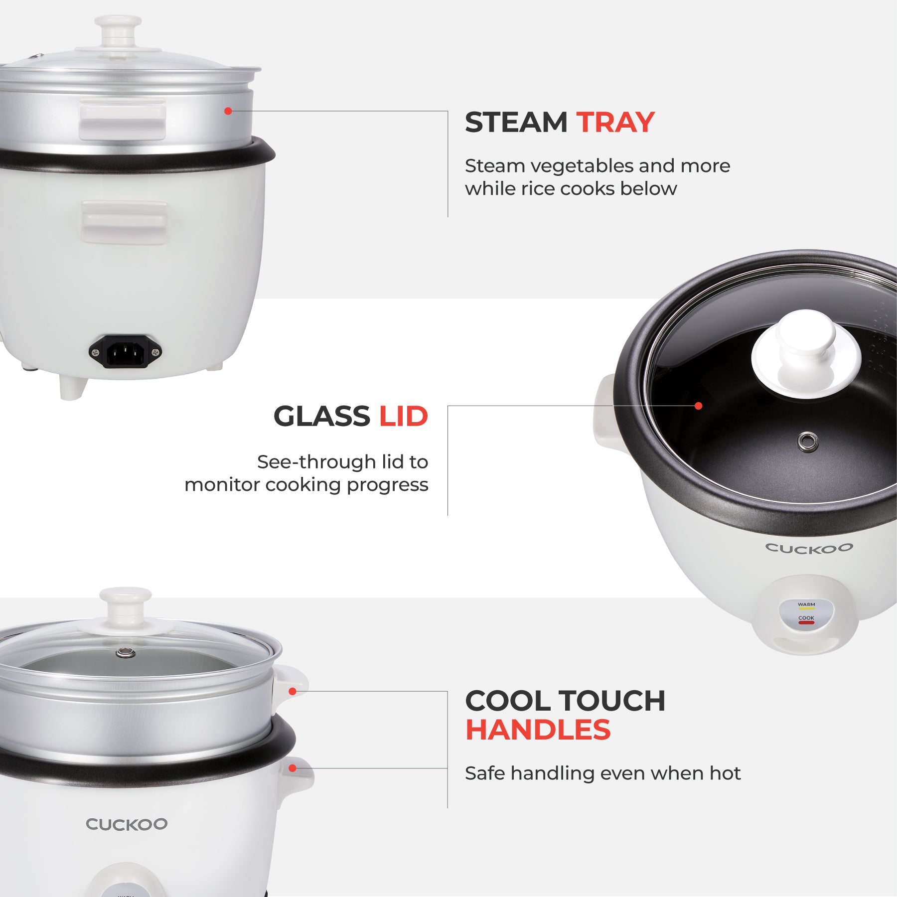 ☆New☆ Free Shipping☆ 6-Cup One Touch  Rice Cooker & Steamer (CR-0601C)