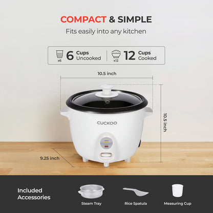 ☆ Free Shipping☆ 6-Cup One Touch  Rice Cooker & Steamer (CR-0601C, CR-0601CB)