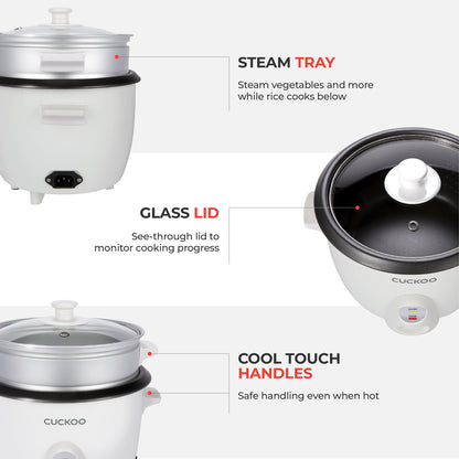 ☆ Free Shipping☆ 6-Cup One Touch  Rice Cooker & Steamer (CR-0601C, CR-0601CB)