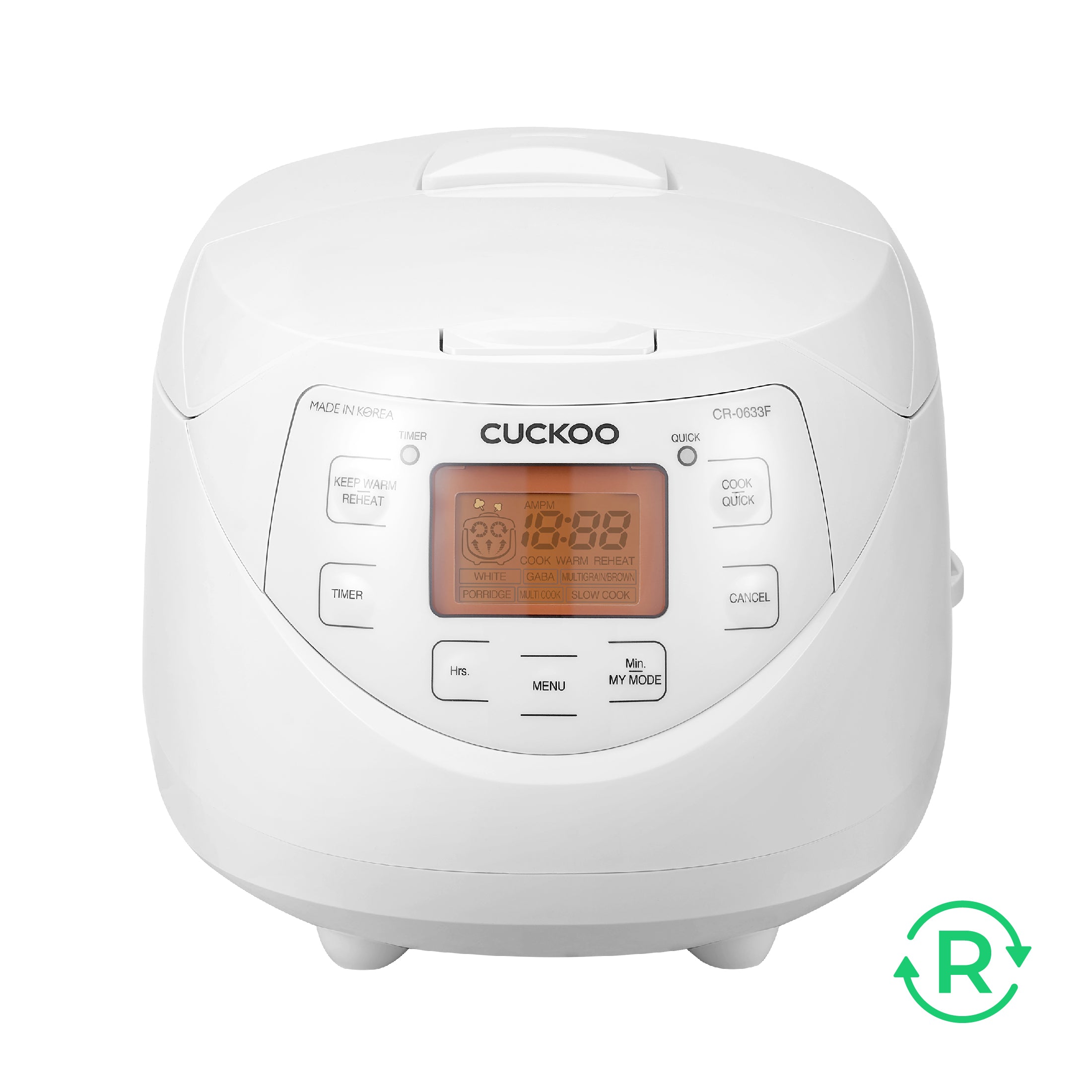 Refurbished B grade 6-Cup Micom Rice Cooker (CR-0633F)