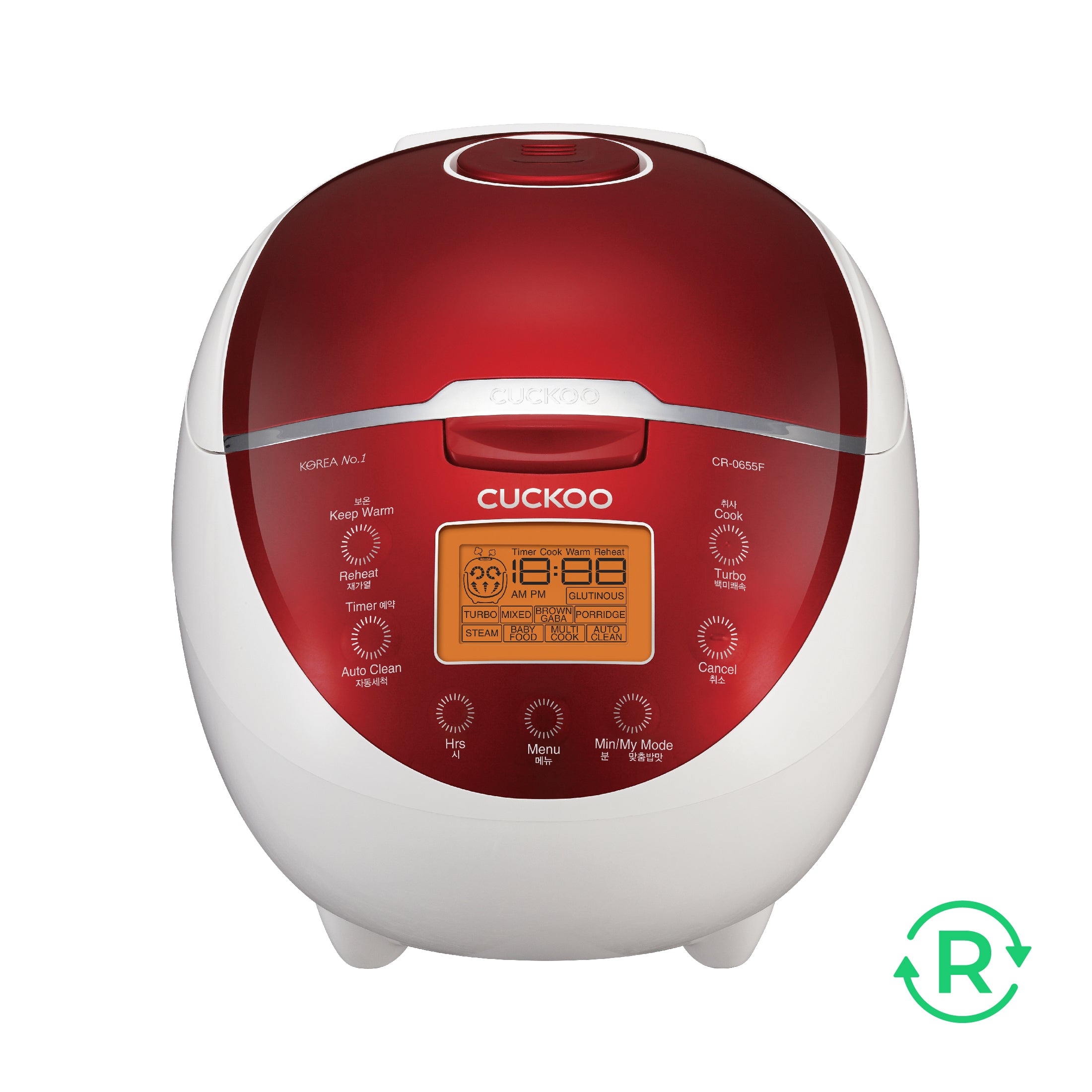 Refurbished B grade 6-Cup Micom Rice Cooker (CR-0655F)