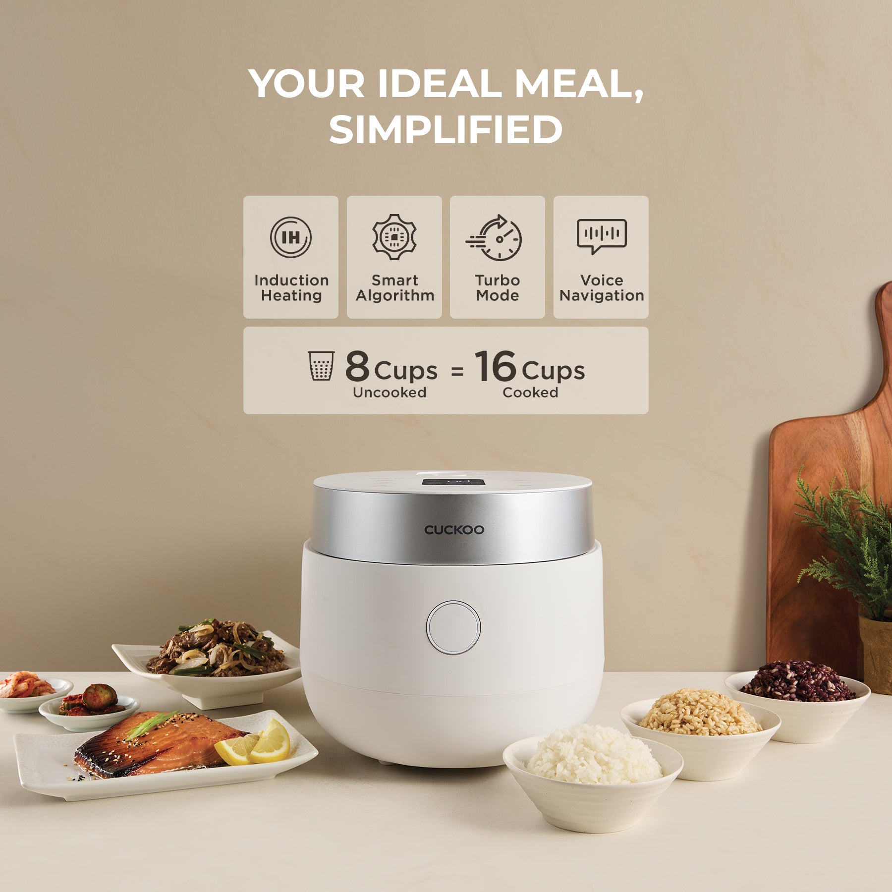 8-Cup Induction Heating Rice Cooker (CR-HA0810F)