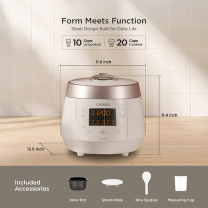 10-Cup HP Pressure Rice Cooker (CRP-P1009S)