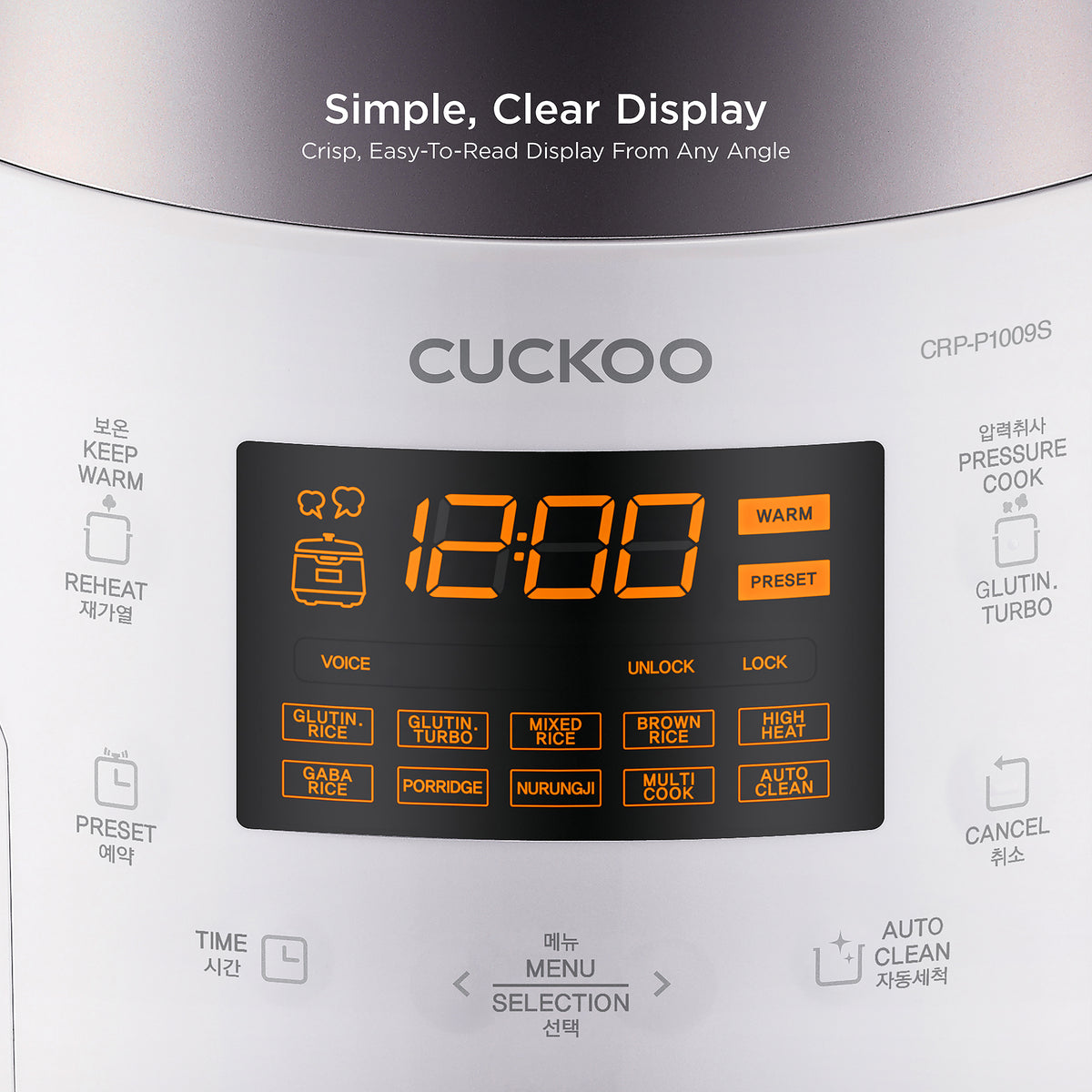 10-Cup HP Pressure Rice Cooker (CRP-P1009S)