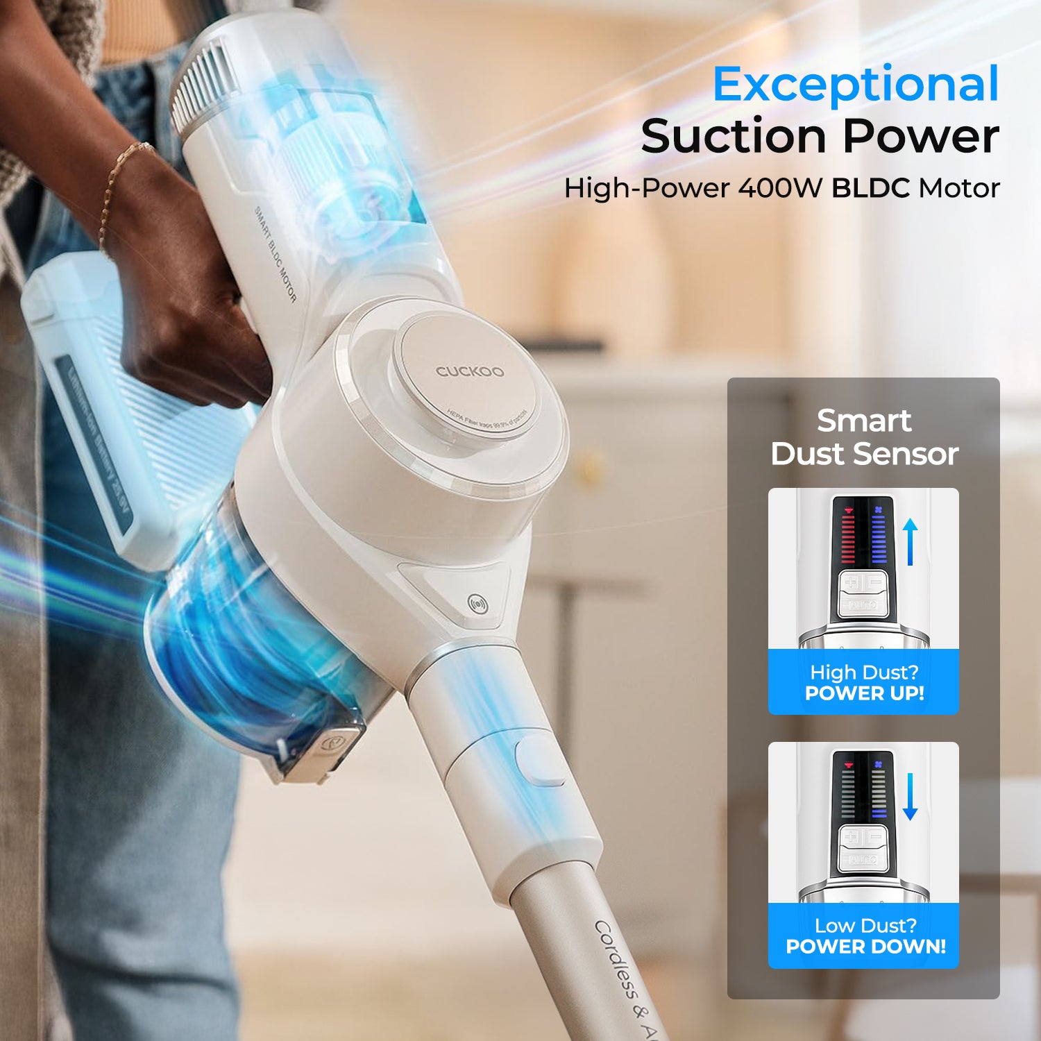 Power Clone Cordless Vacuum (CVC-A1410NW)
