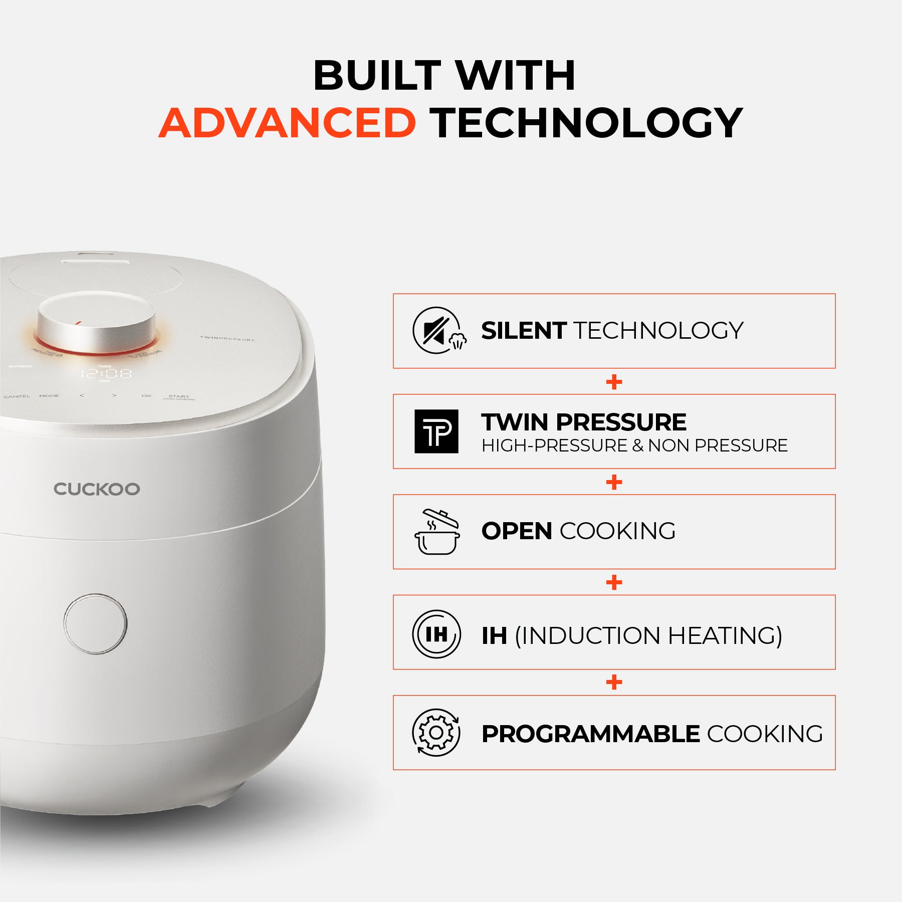 [NEW] 6-Cup IH Twin Pressure Prestige Silence Lumin (CRP-OHTR0609F)