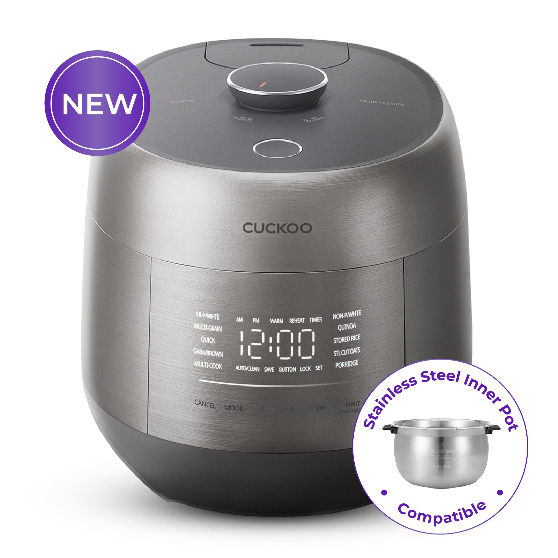 [NEW] 6-Cup IH Twin Pressure Prestige Silence Heritage (CRP-PHTR0609F)