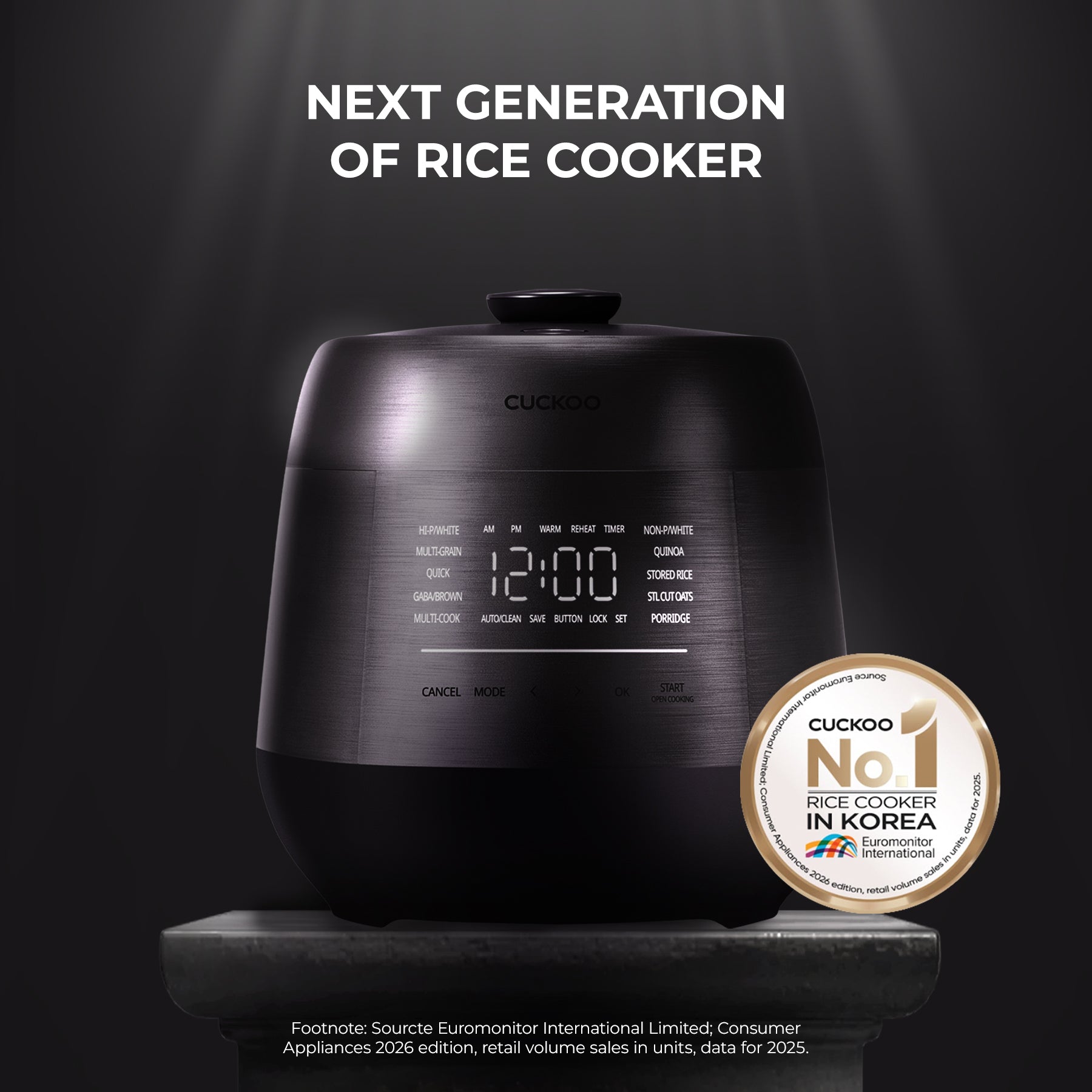 [NEW] 6-Cup IH Twin Pressure Prestige Silence Heritage (CRP-PHTR0609FS)