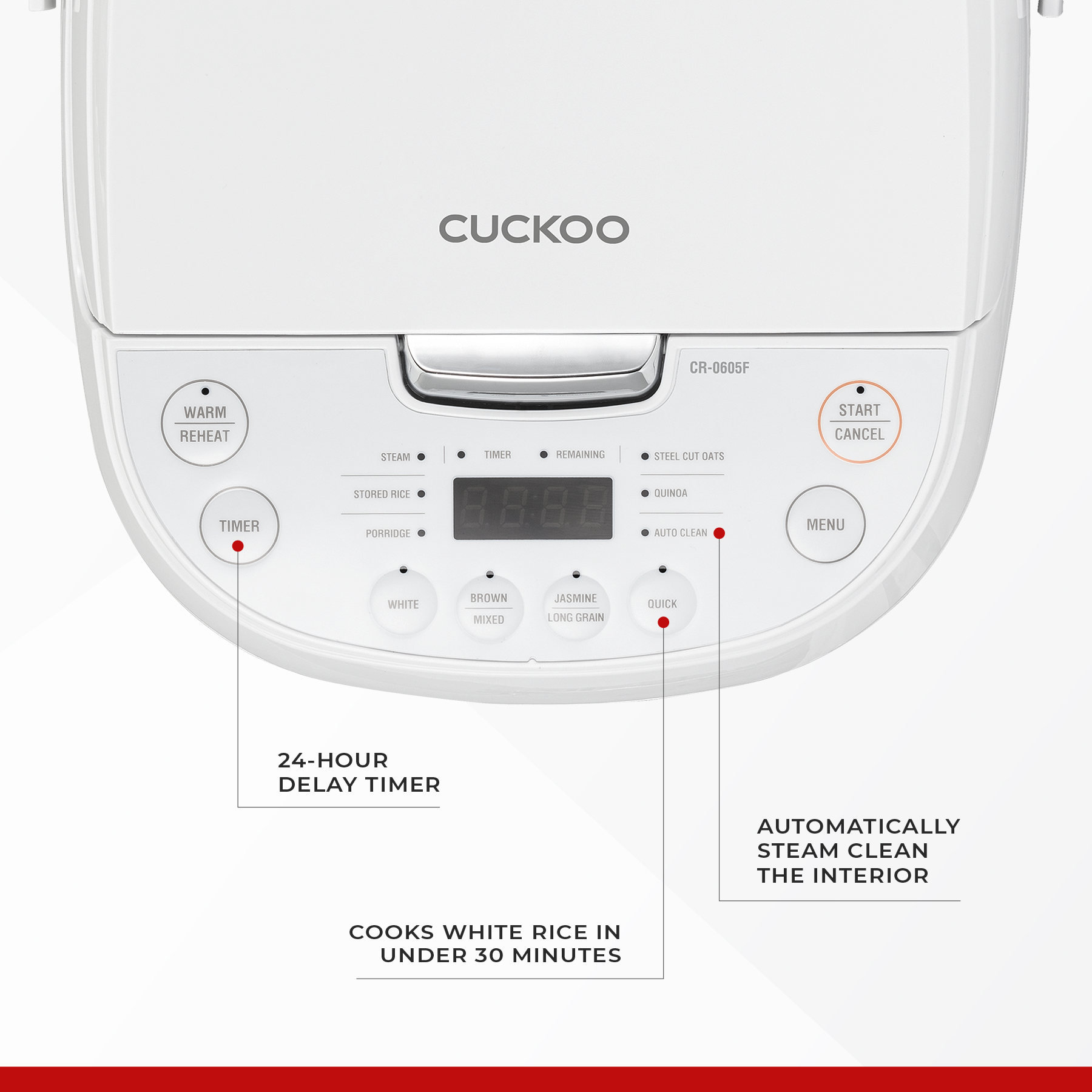 Refurbished B grade 6-Cup Micom Rice Cooker (CR-0605F)